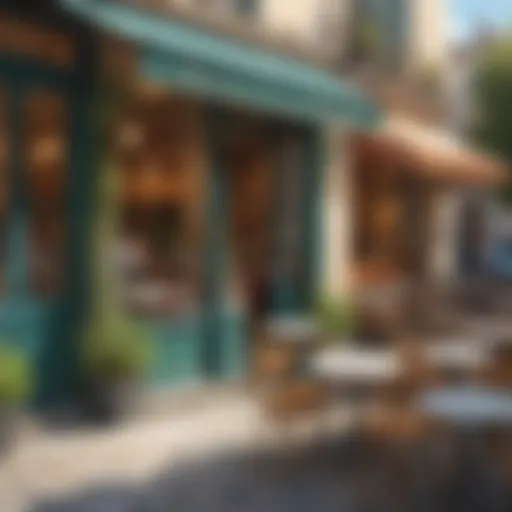 Elegant French Cafe Scene