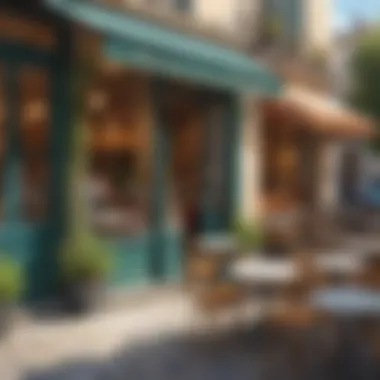 Chic French Cafe Ambiance Elegant French Cafe Scene
