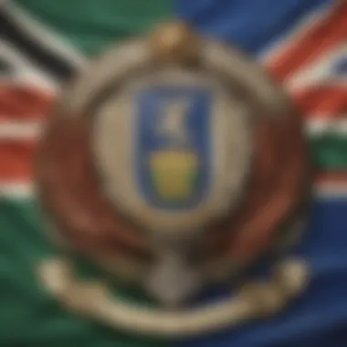 Emblem of Progress Representation of democracy and progress in the South African flag