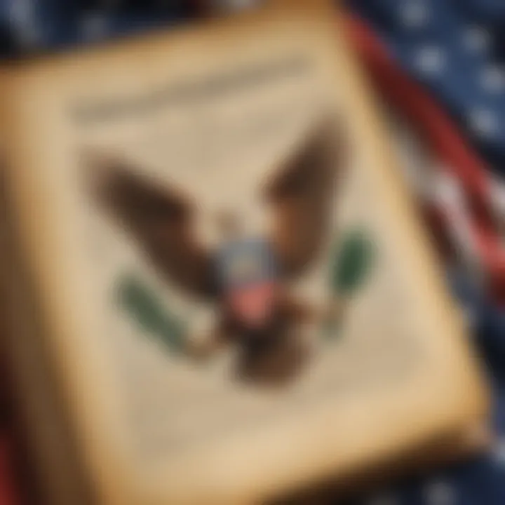 Symbolic representation of US Constitution