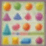 Colorful maths worksheet designed for preschoolers