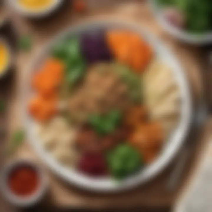 Homemade vegan meal prepared with fresh ingredients