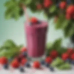 Vibrant Berries and Leafy Greens Smoothie