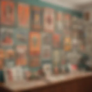 Vintage Posters in Eclectic Gallery Wall