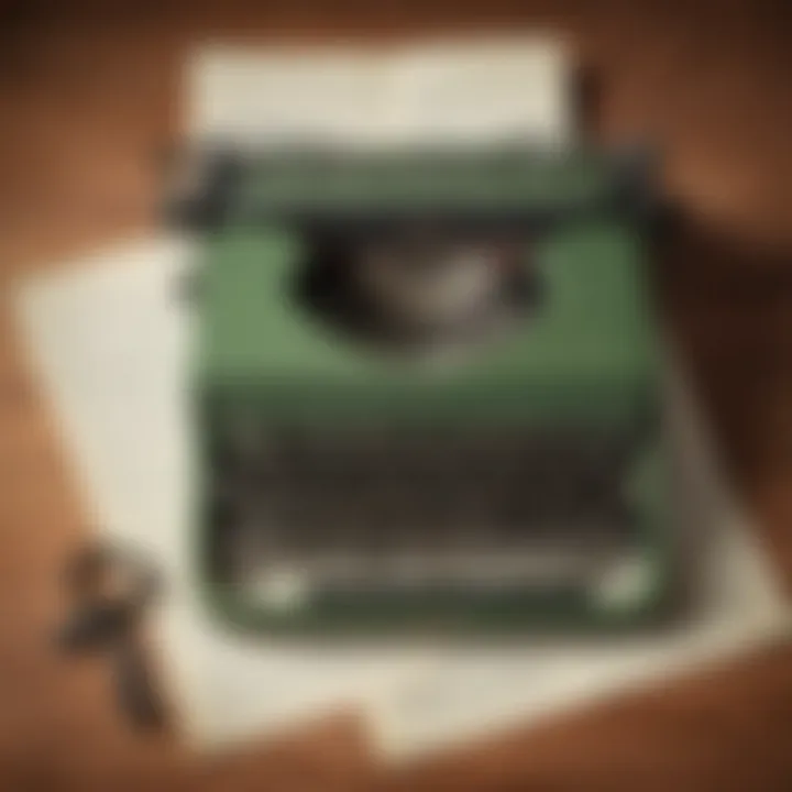 Vintage Typewriter Clacking Keys