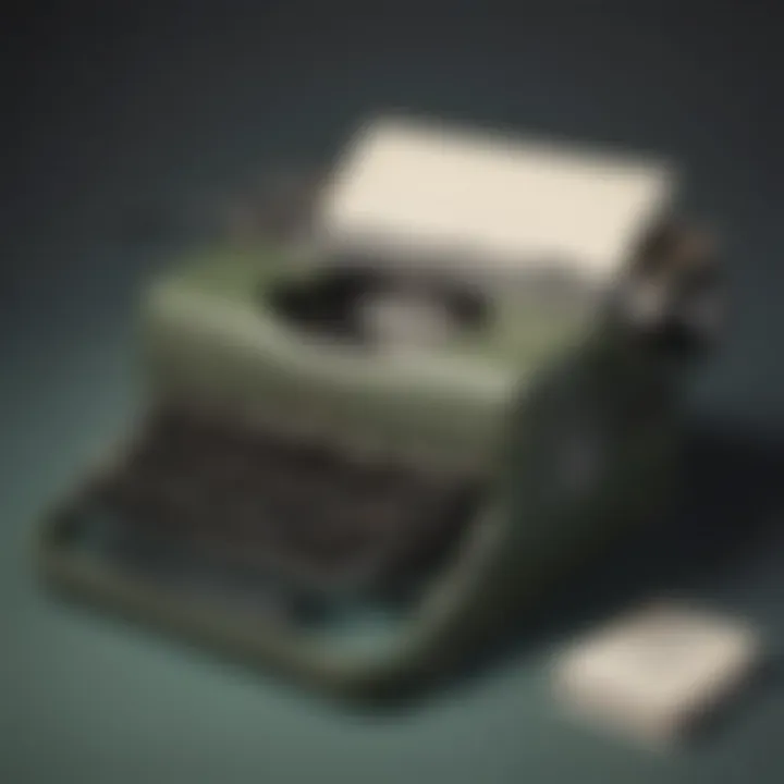Vintage Typewriter Crafting Personal History