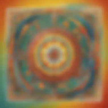 Artistic Expressions: Virtual Good Luck Card Illustration Virtual Good Luck Card Illustration with Abstract Art