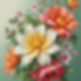 Floral Elegance: Digital Good Luck Card Design Digital Good Luck Card Design with Floral Motif