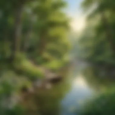 Natural Serenity: Digital Good Luck Card Image Digital Good Luck Card Image with Nature Theme
