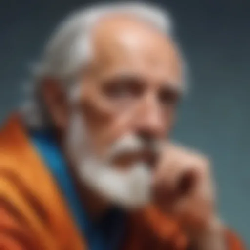 Visionary Leader in Deep Contemplation