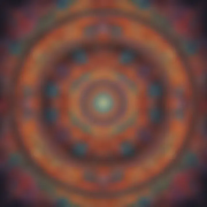 An abstract representation of storytelling through a kaleidoscope of colors