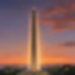 Washington Monument at Dusk