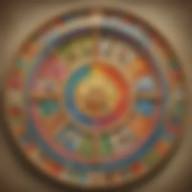 Artistic representation of holistic development with the Wheel of Life