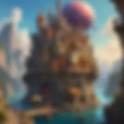 Abstract concept art of a whimsical world
