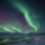 Mesmerizing Aurora Borealis dancing across the night sky